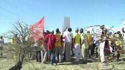 CLEAN: SAfrica: commission officials visit the Marikana Lonmin site News Clip