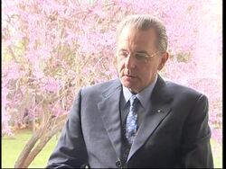 IOC President Jacques Rogge interview on China, Tibet News Clip