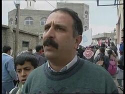 WEST BANK: PALESTINIANS STAGE PRO IRAQ RALLY News Clip