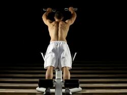 Hyperextension exercise Stock Footage