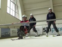 Prince William watches ski slope simulator News Clip