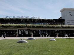 GALILEI INTERNATIONAL AIRPORT Stock Footage