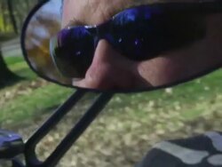 HD: Motorcycle mirror Stock Footage