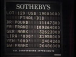 USA: RENOIR PAINTING "THE BATHER" SELLS FOR 20 MILLION DOLLARS News Clip