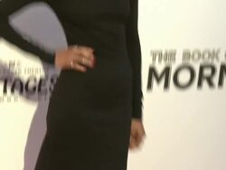 Zoe Saldana at The Book Of Mormon Los Angeles Opening Night Stock Footage