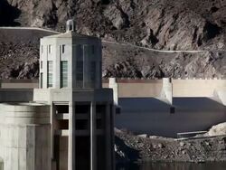 WS Hoover dam / Hoover Dam,Arizona,USA   Stock Footage
