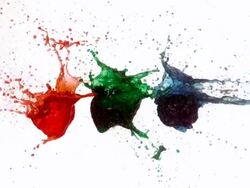 Arrow shooting through water balloons on white background Stock Footage