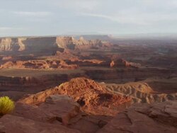 MS PSN View of sunset at rock formation/ Moab, Utah, United States Stock Footage