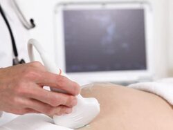 Doctor Holding Ultrasound Probe Stock Footage
