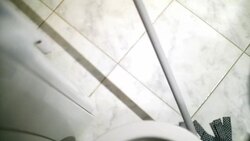 Cleaning the floor with a mop. Stock Footage