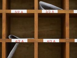 sliding middle of cabinet Stock Footage