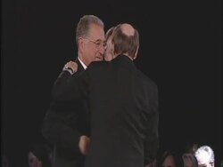 Bobby Braddock (receiving award) at the 59th Annual BMI Country Awards at Nashville TN.  Stock Footage