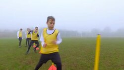 HD: Children Playing Soccer. Stock Footage