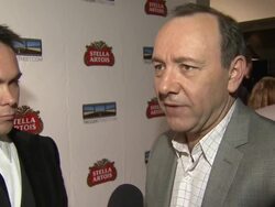 Kevin Spacey Announces Winner of 2009 Stella Artois Short Film Project Stock Footage