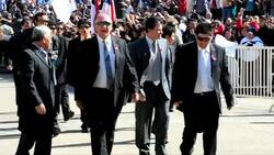 CLEAN: Rescued miners attend a ceremony at presidential palace News Clip