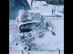 SYND 04/10/70 DEBRIS AND WRECKAGE CLEARED FROM THE STREETS AS LIFE IN AMMAN RETURNS TO NORMAL AFTER THE CIVIL WAR News Clip