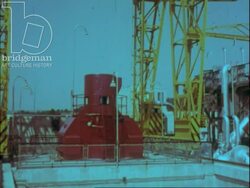 Chinon Nuclear Power Plant in Indre-et-Loire. France, 1959 Stock Footage
