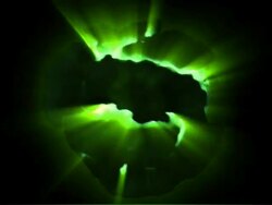 Green Fire ball animation Stock Footage