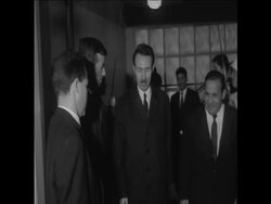SYND 7 12 67 PRESIDENT BOUMEDIENE MEETS NEW PREMIER OF NORTH YEMEN IN ALGIERS News Clip