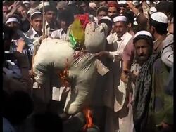 Anti-US protest in wake of suspected missile strike that killed 22 News Clip