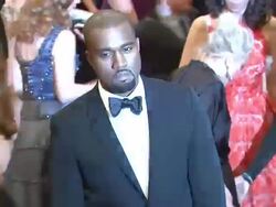 Kanye West at "Schiaparelli And Prada: Impossible Conversations" Costume Institute Gala Stock Footage