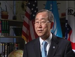 United Nations Secretary General Ban Ki-moon said Friday that the Nobel committee had recognized the urgency of global warming in awarding its peace prize to Al Gore and a U.N. panel on climate change. News Clip