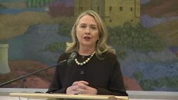 VOICED : Clinton visits Croatia News Clip