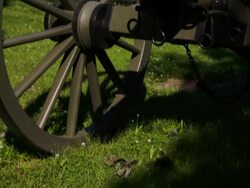 Gettysburg Cannon Tilt Up Stock Footage