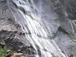 Waterfall in the woods Stock Footage