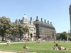 Big Ben, Olympic London General Views on July 21, 2012 in London, England (Footage by Getty Images) Stock Footage