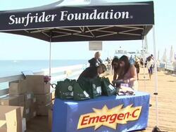 Matthew McConaughey at MaliBLUE Festival, Sponsored by Emergen-C and Surfrider Stock Footage