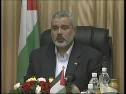Haniyeh on possible summit with Abbas; demo in front of PLC News Clip