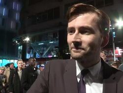 INTERVIEW: David Tennant on fellow cast members, school memories, early life and Christmas at the premiere of Nativity 2 at Leicester Square on November 13, 2012 in London, England (Footage by WireImage Video/Getty Images) Stock Footage