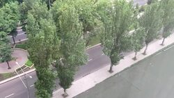 CLEAN : Pro Russian separatists arrive in Donetsk with tanks News Clip