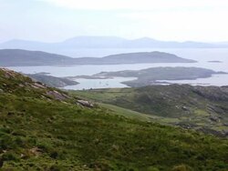 WS View of Coomakesta view point at Killarney National Park / Killarney, Ring of Kerry, County Kerry, Ireland Stock Footage
