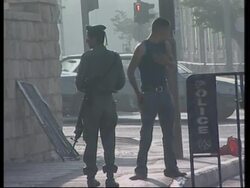 Powell arrives for talks with Israeli FM amid tight security News Clip