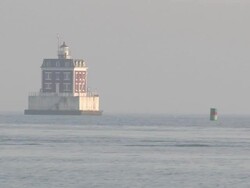 Ocean lighthouse Stock Footage
