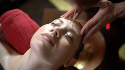 Ayurveda relaxation Stock Footage