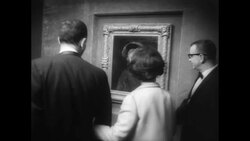 Rembrandt Painting 'Titus' Goes on Display in Los Angeles Stock Footage