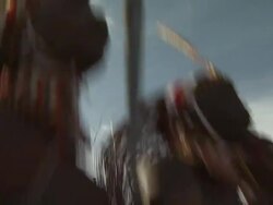 Maasai Ceremony - Warriors dancing, close up low angle Stock Footage