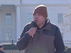 Anti Keystone XL protesters at the White House News Clip