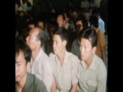 SYND 3 4 71 TRIAL OF DEPOSED CAMBODIAN KING'S SON AND DAUGHTER ON TERRORISM CHARGES IN PHNOM PENH News Clip