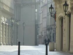 MS View of celetna street near old town square / Prague, Hlavni mesto Praha, Czech Republic Stock Footage