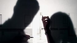 Architect blueprint Stock Footage