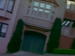 POV driving along hilly city street. Stock Footage