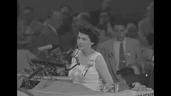 Woman nominates Harold Stassen for president at Republican convention in Chicago News Clip