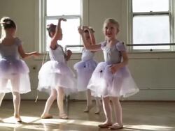 young ballerinas Stock Footage