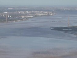 Humber Bridge Crossing Aerials News Clip