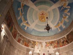 Viana do Castelo, interior of the basilica of Santa Luzia Stock Footage