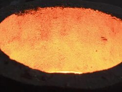 Melting Iron in the Foundry Stock Footage